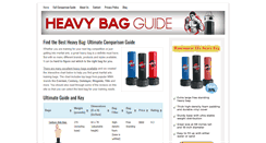 Desktop Screenshot of heavybagguide.com