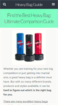 Mobile Screenshot of heavybagguide.com
